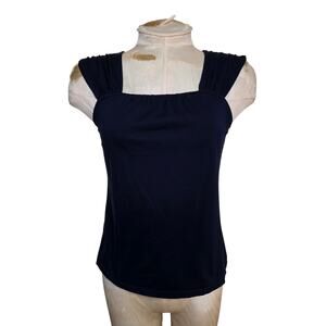 Loft Outlet Womens Cotton Top‎ Size  XS Navy